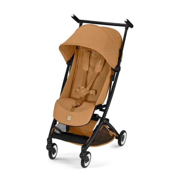 Poussette duo Libelle 5 ultra compacte Cinnamon Yellow avec siège auto Aton B2 i-Size