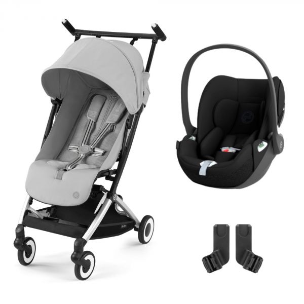 Poussette duo Libelle 3 Fog grey + Cloud T i-Size