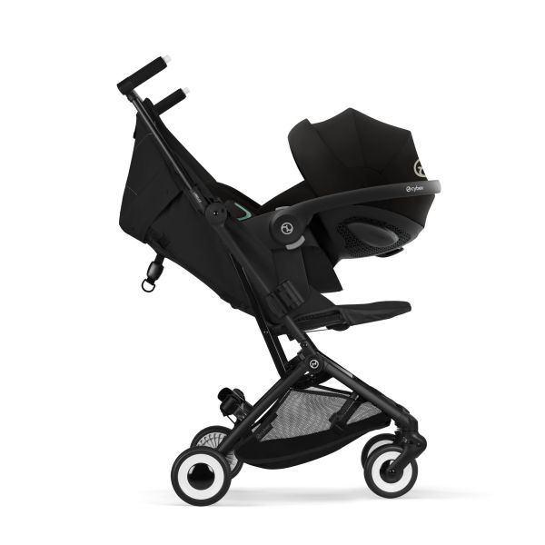 Poussette duo Libelle 5 ultra compacte Magic Black avec siège auto Cloud G i-Size