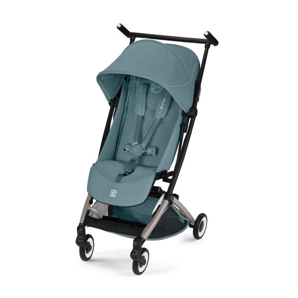 Poussette duo Libelle 5 ultra compacte Stormy Blue avec siège auto Aton B2 i-Size