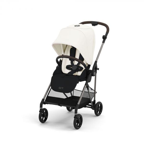 Poussette duo Melio 4 Canvas White + Siège auto Cloud T i-Size