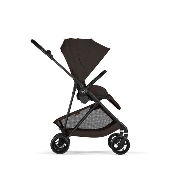 Poussette duo Melio Carbon 6 Chocolate Brown avec siège auto Aton B2 i-Size