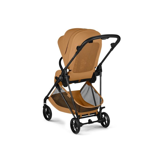 Poussette duo Melio Carbon 6 Cinnamon Yellow avec siège auto Aton B2 i-Size