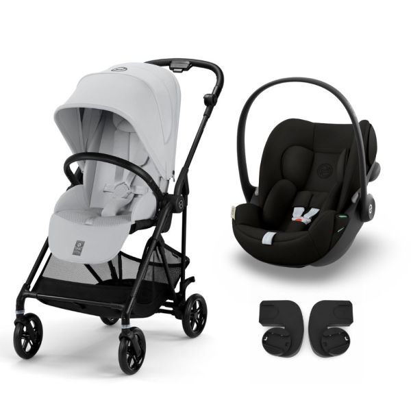 Poussette duo Melio Carbon Fog Grey + Cloud G i-Size