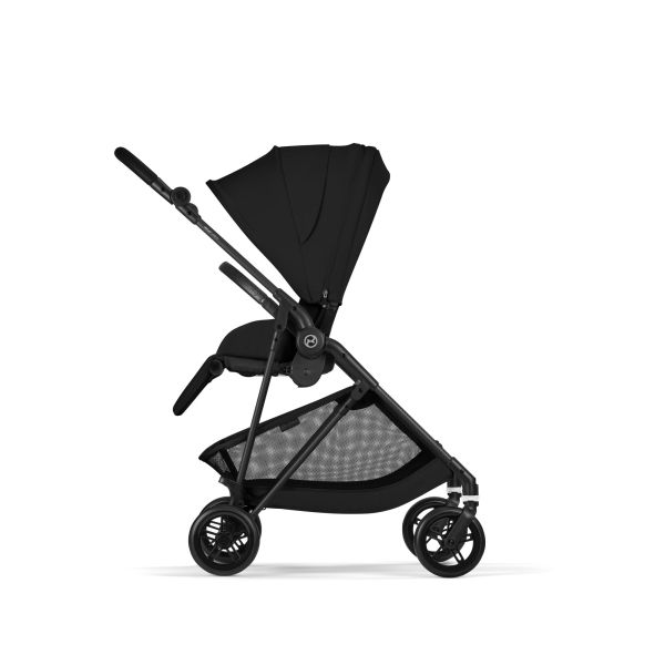 Poussette duo Melio Carbon 6 Magic Black avec siège auto Aton B2 i-Size