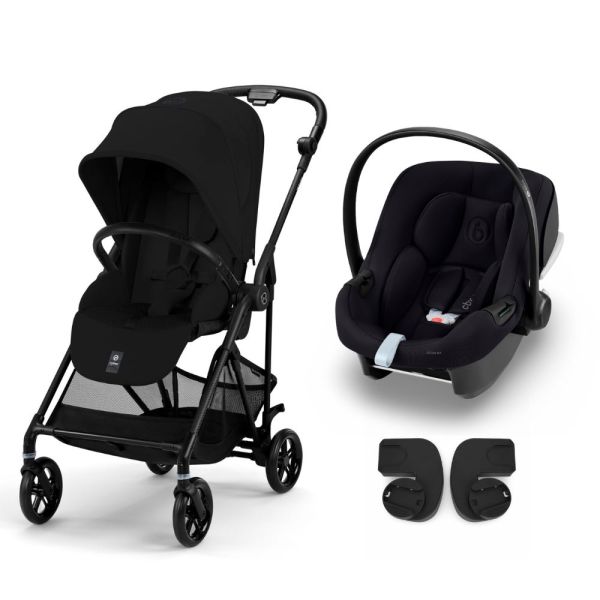 Poussette duo Melio Carbon Magic Black + Aton B2 i-Size