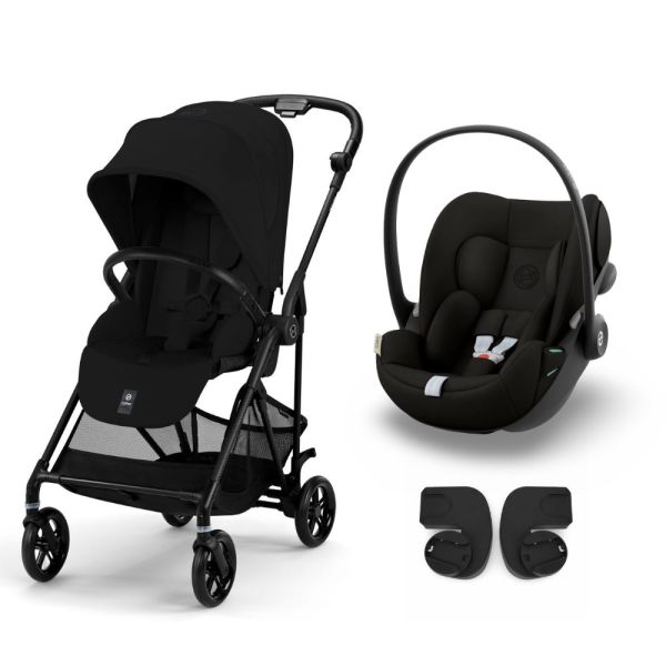 Poussette duo Melio Carbon Magic Black + Cloud G i-Size