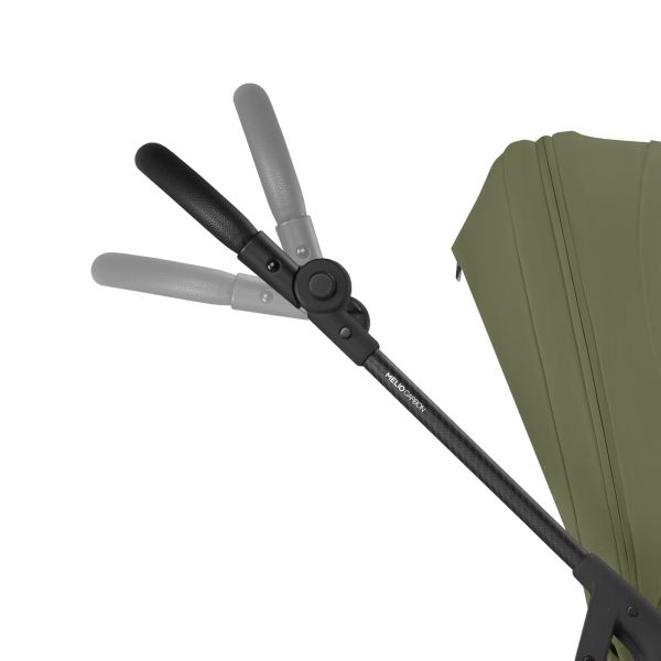 Poussette duo Melio Carbon Moss Green + Cloud T i-Size