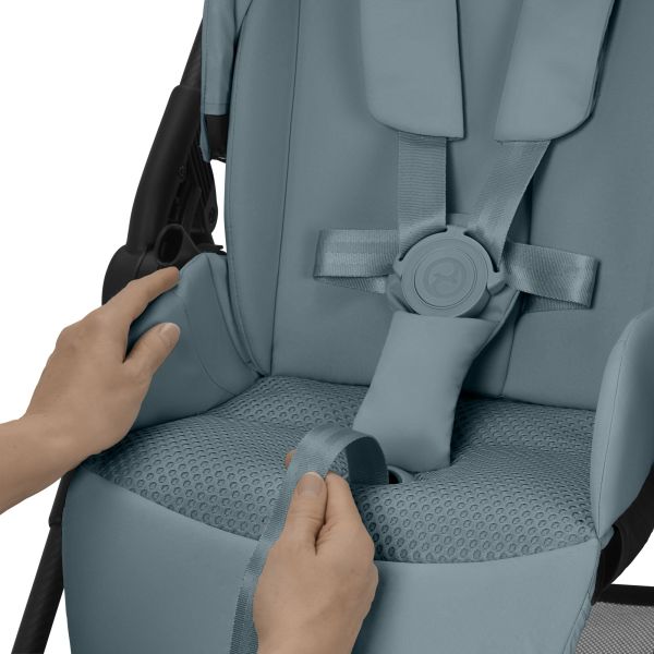 Poussette duo Melio Carbon Stormy Blue + Cloud G i-Size