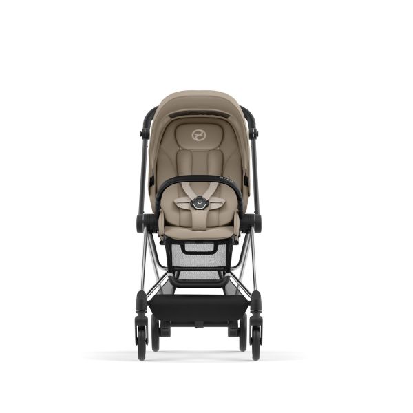 Poussette duo Mios 3 Cozy Beige châssis Chrome Black + Cloud T i-Size