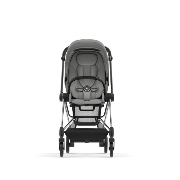 Poussette duo Mios 3 Mirage Grey châssis Chrome Black + Cloud T i-Size