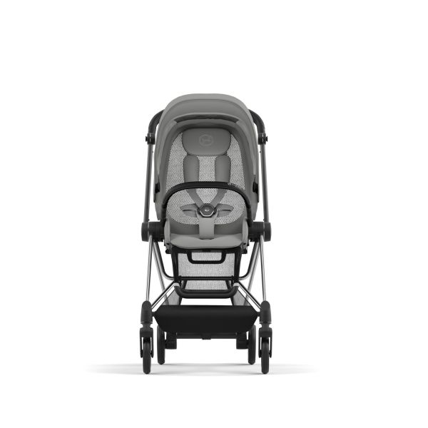 Poussette duo Mios 3 Mirage Grey châssis Chrome Black + Cloud T i-Size