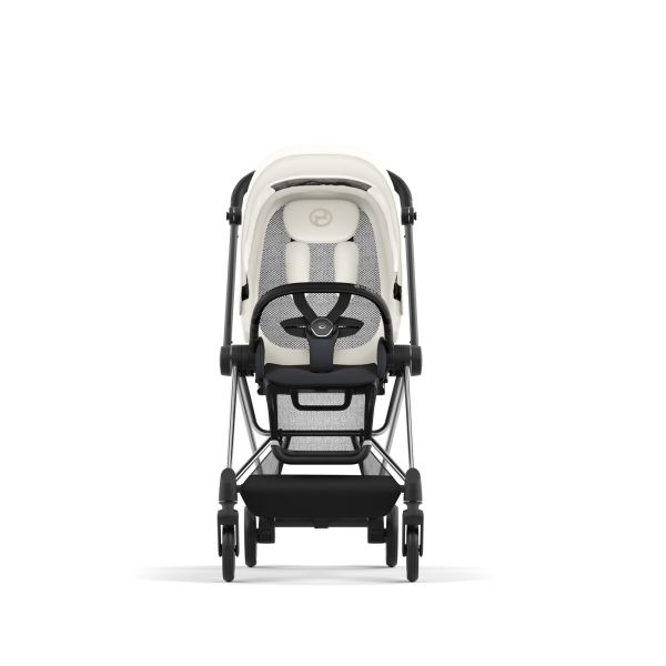 Poussette duo Mios 3 Off White châssis Chrome Black + Cloud T i-Size