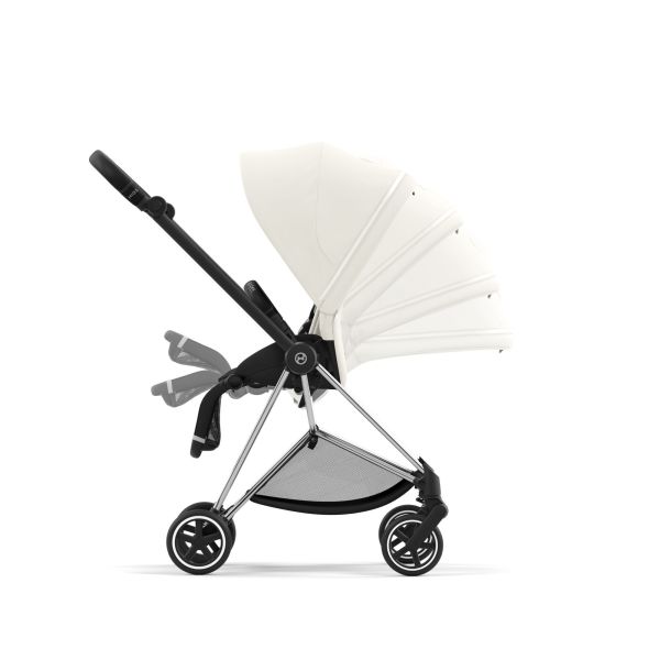 Poussette duo Mios 3 Off White châssis Chrome Black + Cloud T i-Size