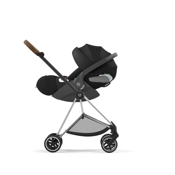 Poussette duo Mios 3 Cozy Beige châssis Chrome Brown + Cloud T i-Size