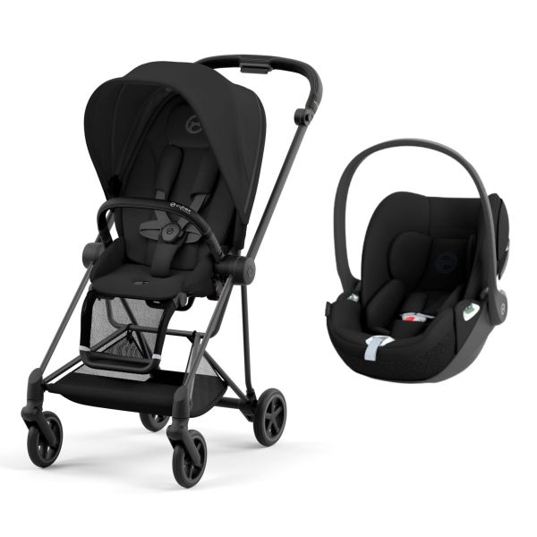 Poussette duo Mios 3 Sepia Black châssis Matt Black + Cloud T i-Size
