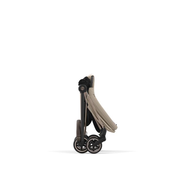 Poussette duo Mios 3 Cozy Beige châssis Rose Gold + Cloud T i-Size