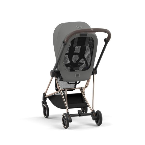 Poussette duo Mios 3 Mirage Grey châssis Rose Gold + Cloud T i-Size