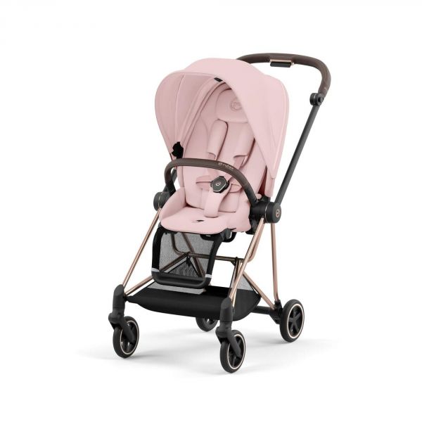 Poussette duo Mios 3 Peach Pink châssis Rose Gold + Cloud G i-Size
