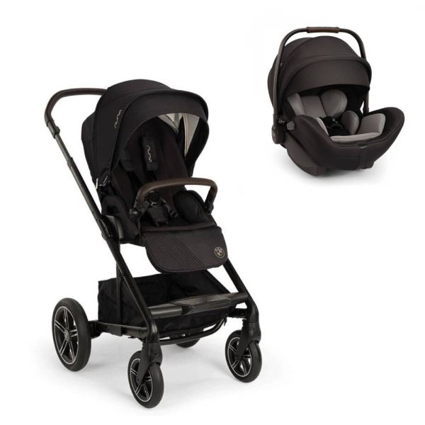 Poussette duo MIXX Next Element + Siège auto Arra Flex Caviar - collection BMW