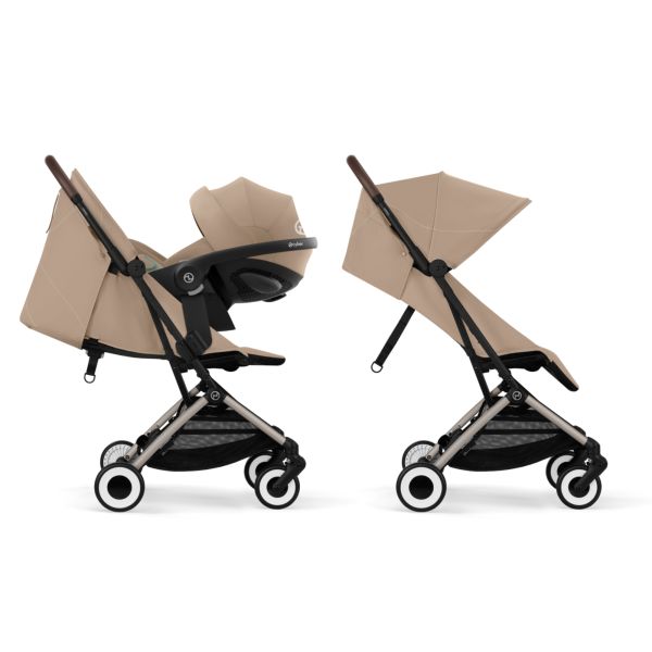 Poussette duo Orfeo 2 Almond Beige + Cloud T i-Size