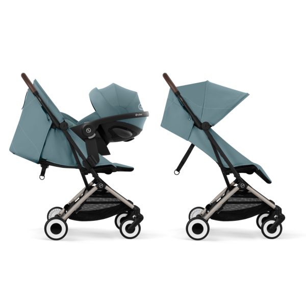 Poussette duo Orfeo 2 Stormy Blue + Cloud G i-Size