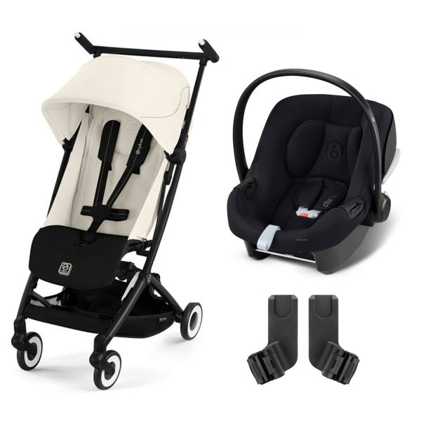 Poussette duo Libelle 4 Canvas White + Aton B2 i-Size