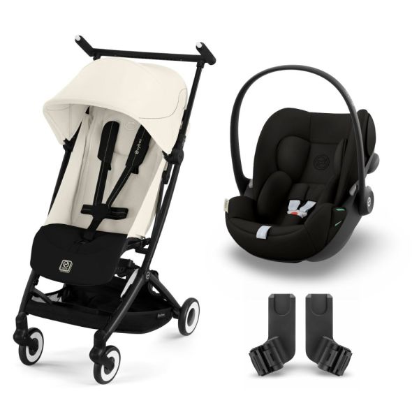 Poussette duo Libelle 4 Canvas White + Cloud G i-Size