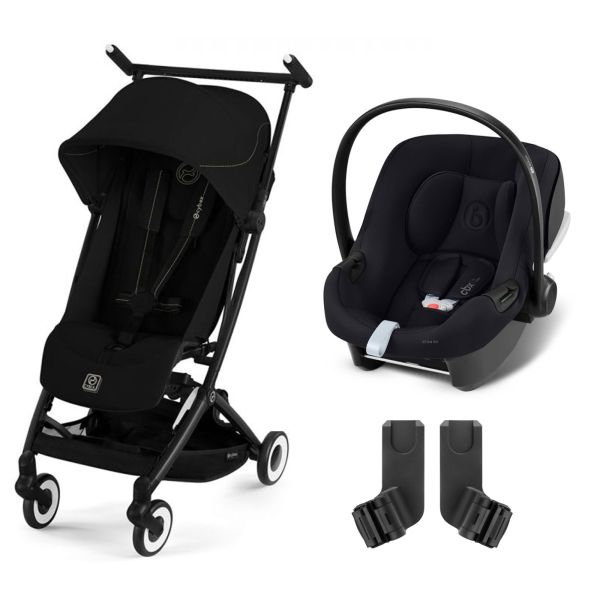 Poussette duo Libelle 4 Magic Black + Aton B2 i-Size