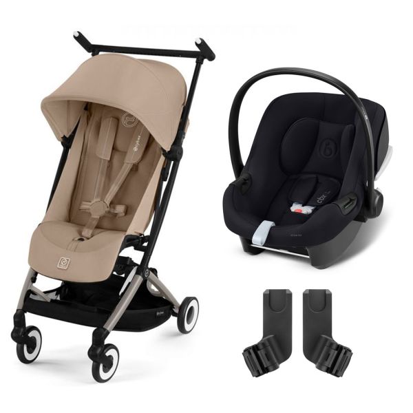 Poussette duo Libelle 4 Almond Beige + Aton B2 i-Size