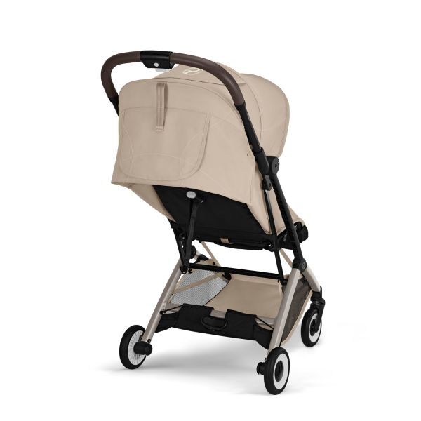 Poussette duo Orfeo 3 compacte Almond Beige avec siège auto Aton B2 i-Size