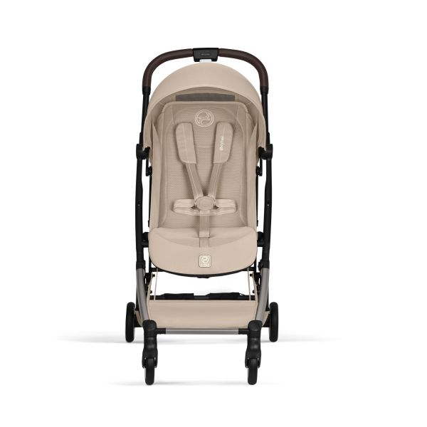 Poussette duo Orfeo 3 compacte Almond Beige avec siège auto Cloud G i-Size