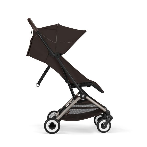 Poussette duo Orfeo 3 compacte Chocolate Brown avec siège auto Aton B2 i-Size