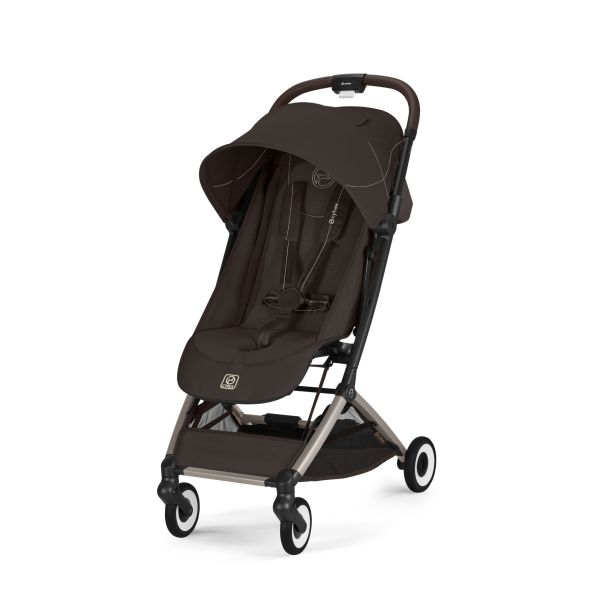 Poussette duo Orfeo 3 compacte Chocolate Brown avec siège auto Cloud G i-Size