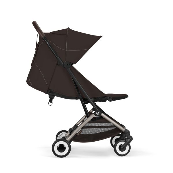 Poussette duo Orfeo 3 compacte Chocolate Brown avec siège auto Cloud G i-Size
