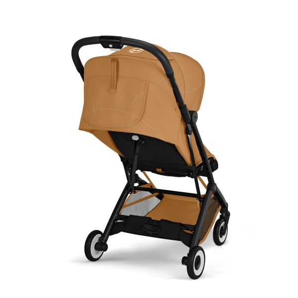 Poussette duo Orfeo 3 compacte Cinnamon Yellow avec siège auto Aton B2 i-Size