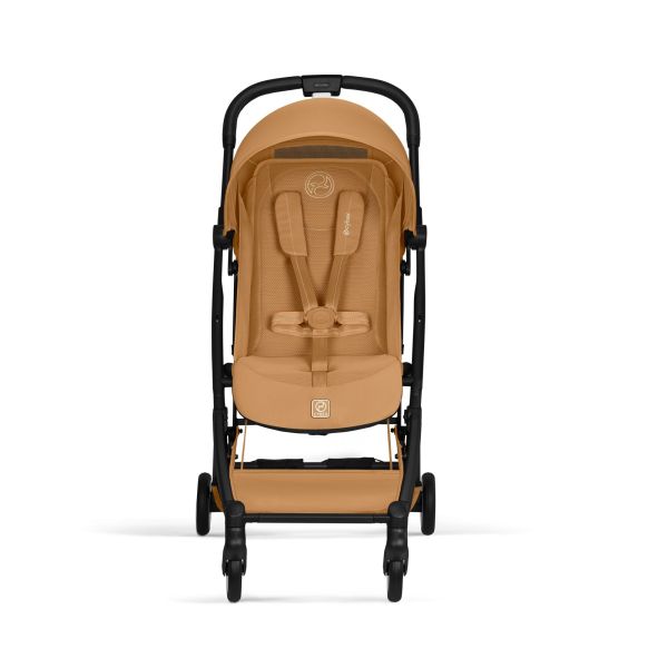 Poussette duo Orfeo 3 compacte Cinnamon Yellow avec siège auto Cloud G i-Size