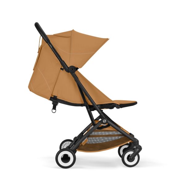 Poussette duo Orfeo 3 compacte Cinnamon Yellow avec siège auto Cloud T i-Size