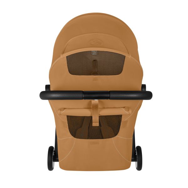 Poussette duo Orfeo 3 compacte Cinnamon Yellow avec siège auto Cloud T i-Size
