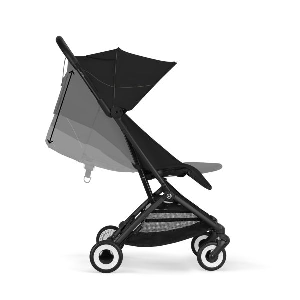 Poussette duo Orfeo 3 compacte Magic Black avec siège auto Cloud G i-Size