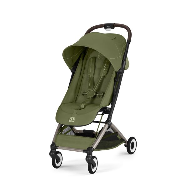 Poussette duo Orfeo 3 compacte Moss Green avec siège auto Cloud G i-Size