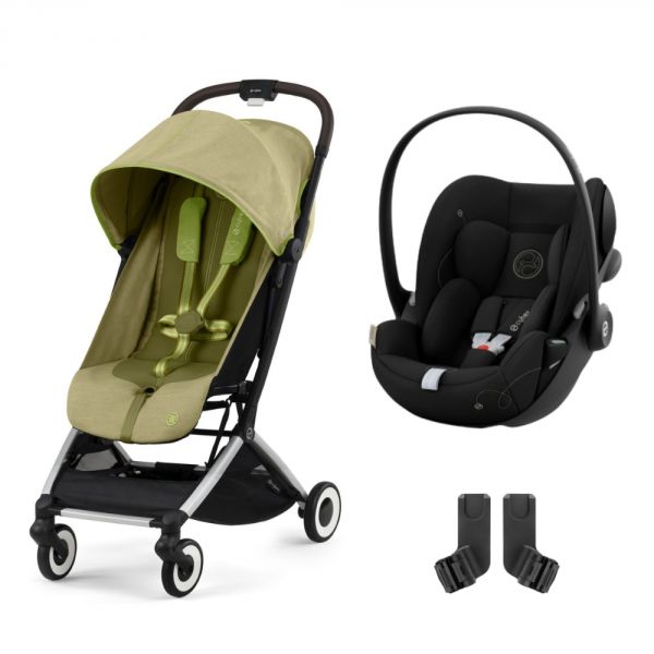 Poussette duo Orfeo Nature Green + Siège auto Cloud G i-Size