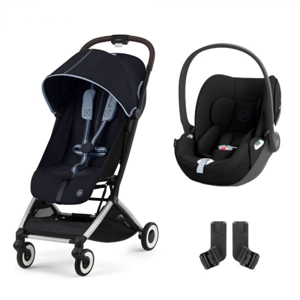 Poussette duo Orfeo Ocean Blue + Siège auto Cloud T i-Size