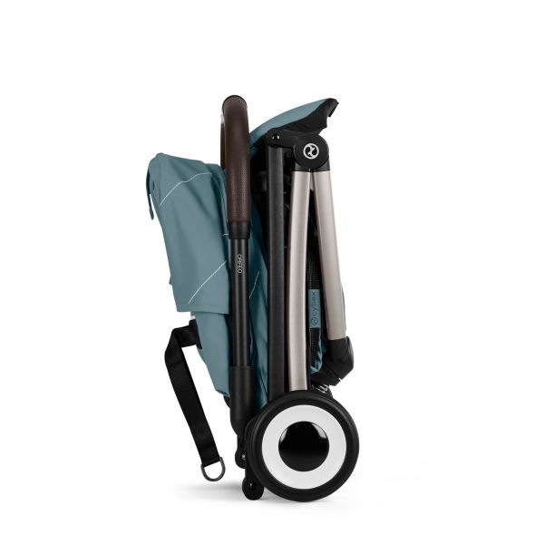 Poussette duo Orfeo 3 compacte Stormy Blue avec siège auto Aton B2 i-Size