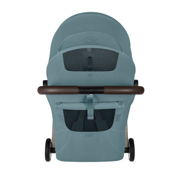 Poussette duo Orfeo 3 compacte Stormy Blue avec siège auto Aton B2 i-Size