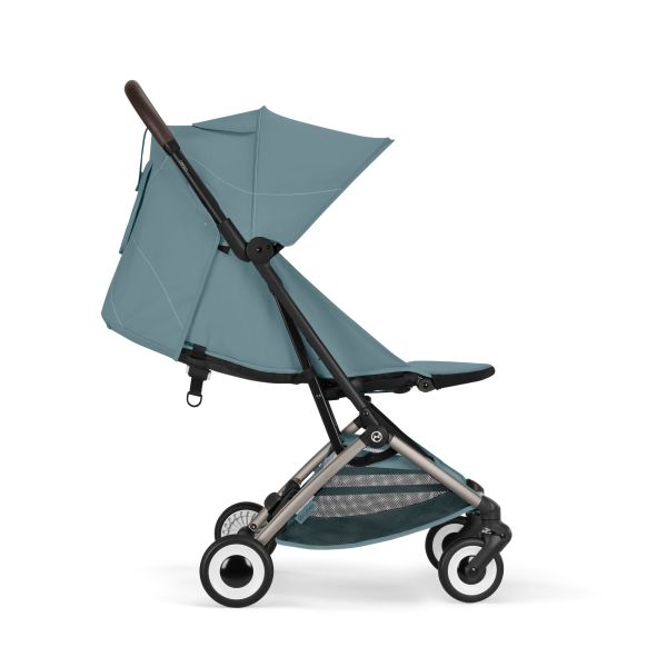 Poussette duo Orfeo 3 compacte Stormy Blue avec siège auto Cloud G i-Size