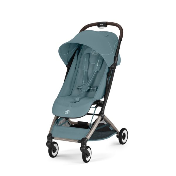Poussette duo Orfeo 3 compacte Stormy Blue avec siège auto Cloud T i-Size