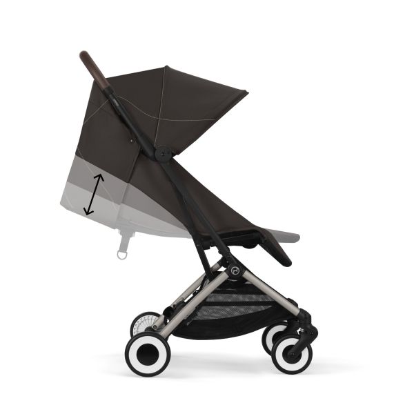 Poussette duo Orfeo 2 Chocolate Brown + Aton B2 i-Size