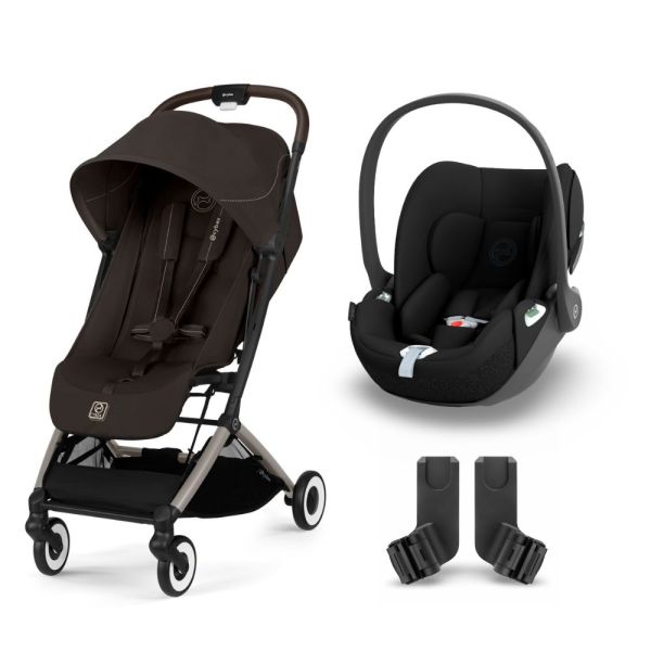 Poussette duo Orfeo 2 Chocolate Brown + Cloud T i-Size