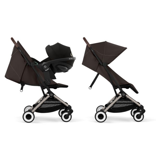 Poussette duo Orfeo 2 Chocolate Brown + Cloud T i-Size